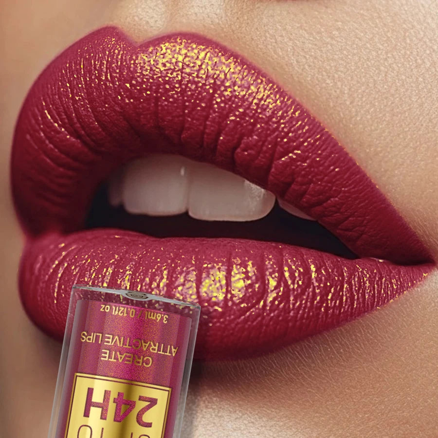 High‑Shine Glitter Lip Glaze (Matte to Sparkle)