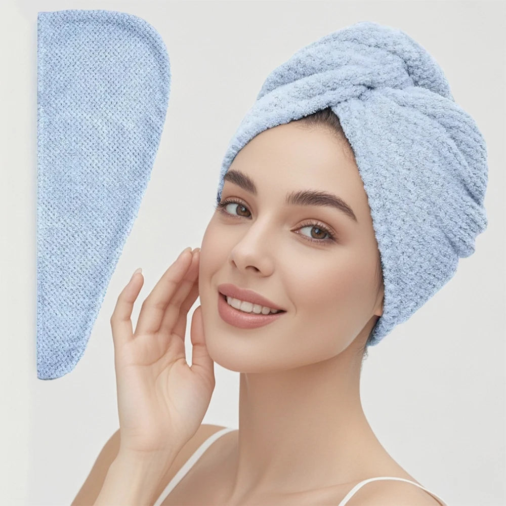 Microfiber Hair Drying Towel for Fast Drying