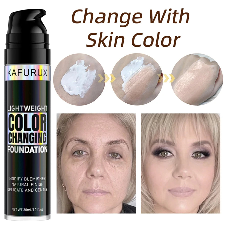 Color‑Changing Foundation for Natural Coverage