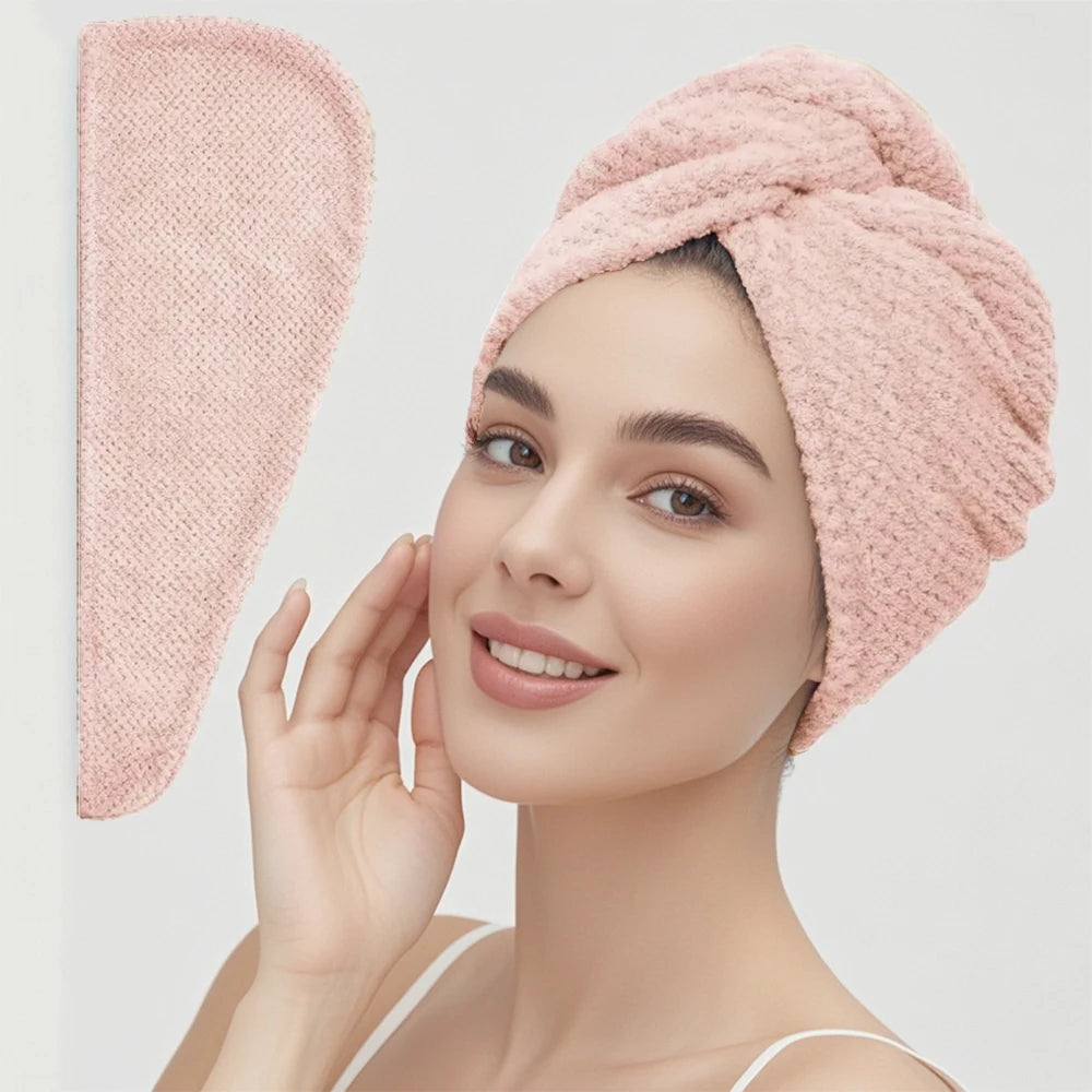 Microfiber Hair Drying Towel for Fast Drying
