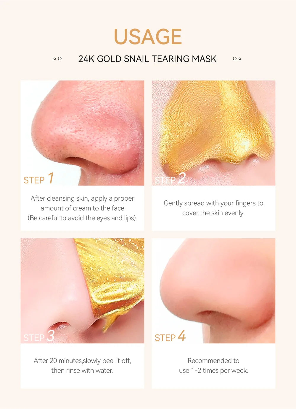 Gold Peel‑Off Mask for Brightening & Firming