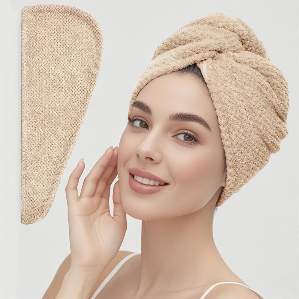 Microfiber Hair Drying Towel for Fast Drying