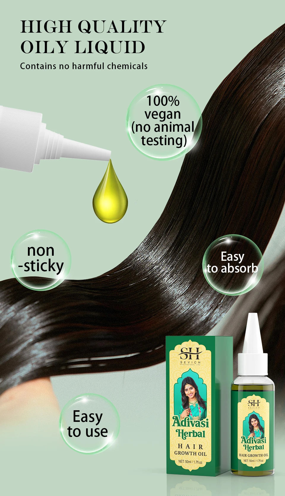 22‑Herb Ayurvedic Hair Oil (Coconut Base)