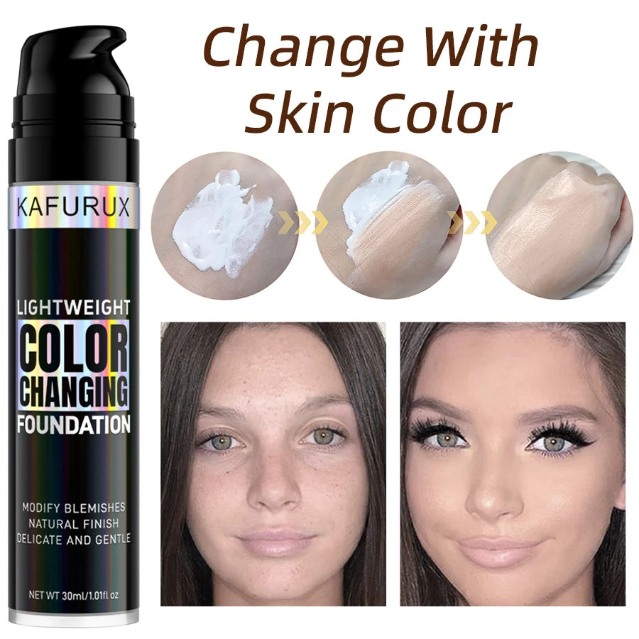 Color‑Changing Foundation for Natural Coverage