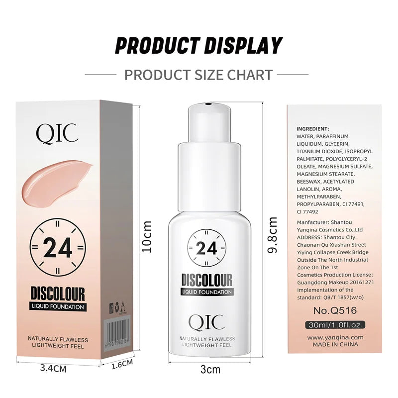 Color‑Changing Hydrating Foundation