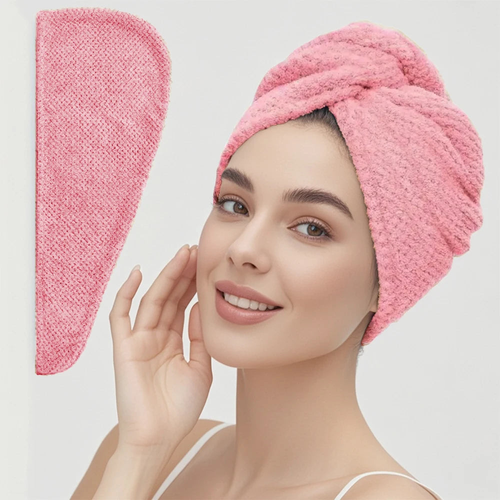 Microfiber Hair Drying Towel for Fast Drying