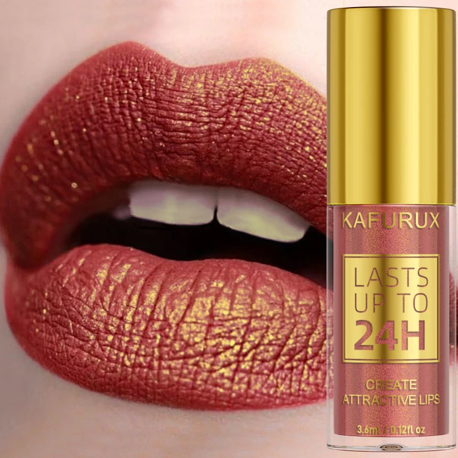 High‑Shine Glitter Lip Glaze (Matte to Sparkle)