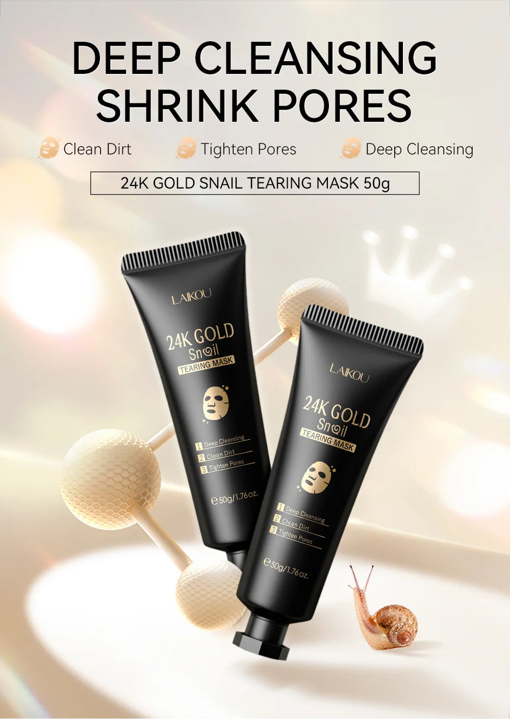 Gold Peel‑Off Mask for Brightening & Firming