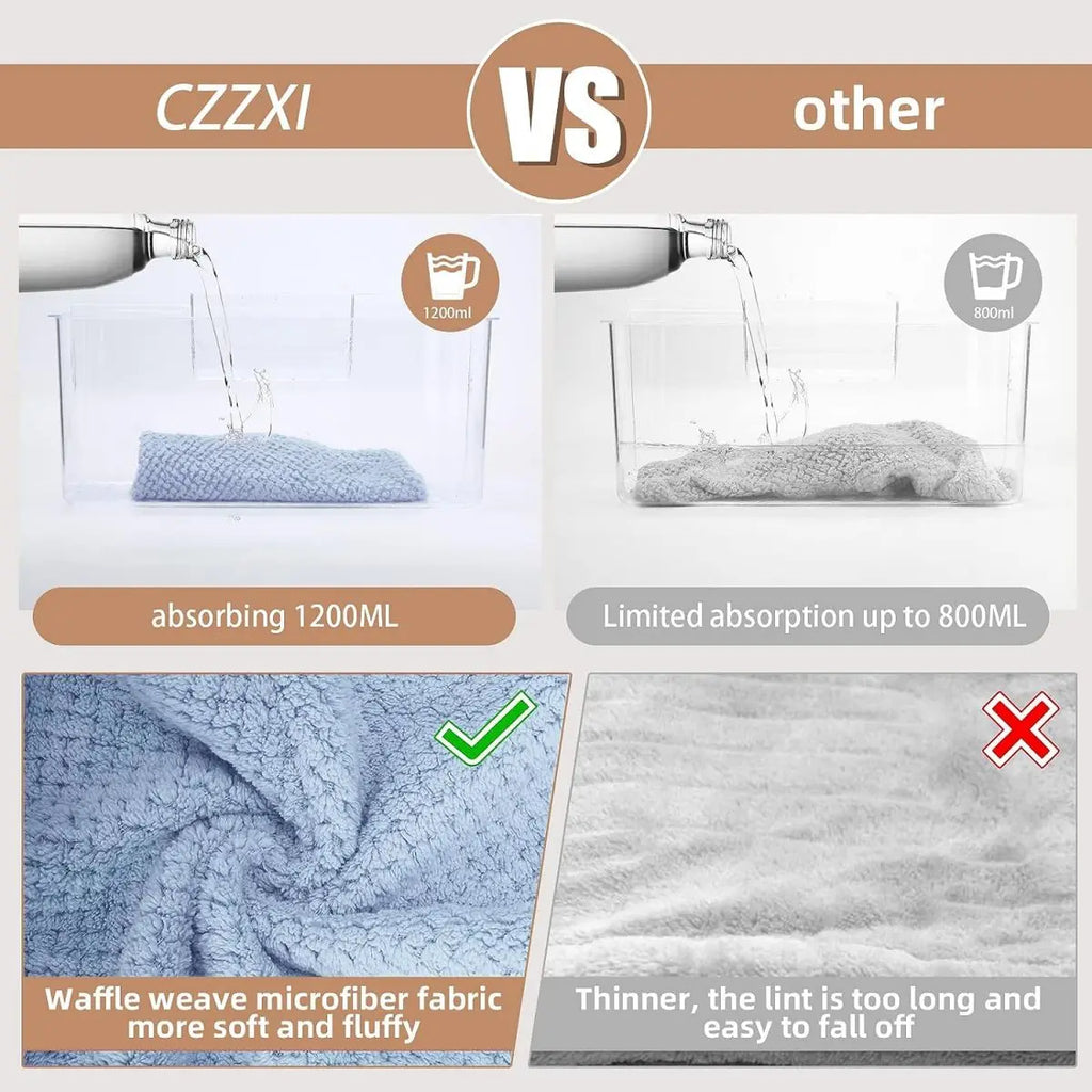 Microfiber Hair Drying Towel for Fast Drying