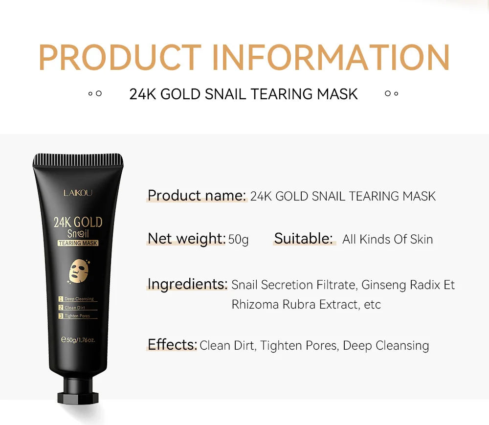Gold Peel‑Off Mask for Brightening & Firming