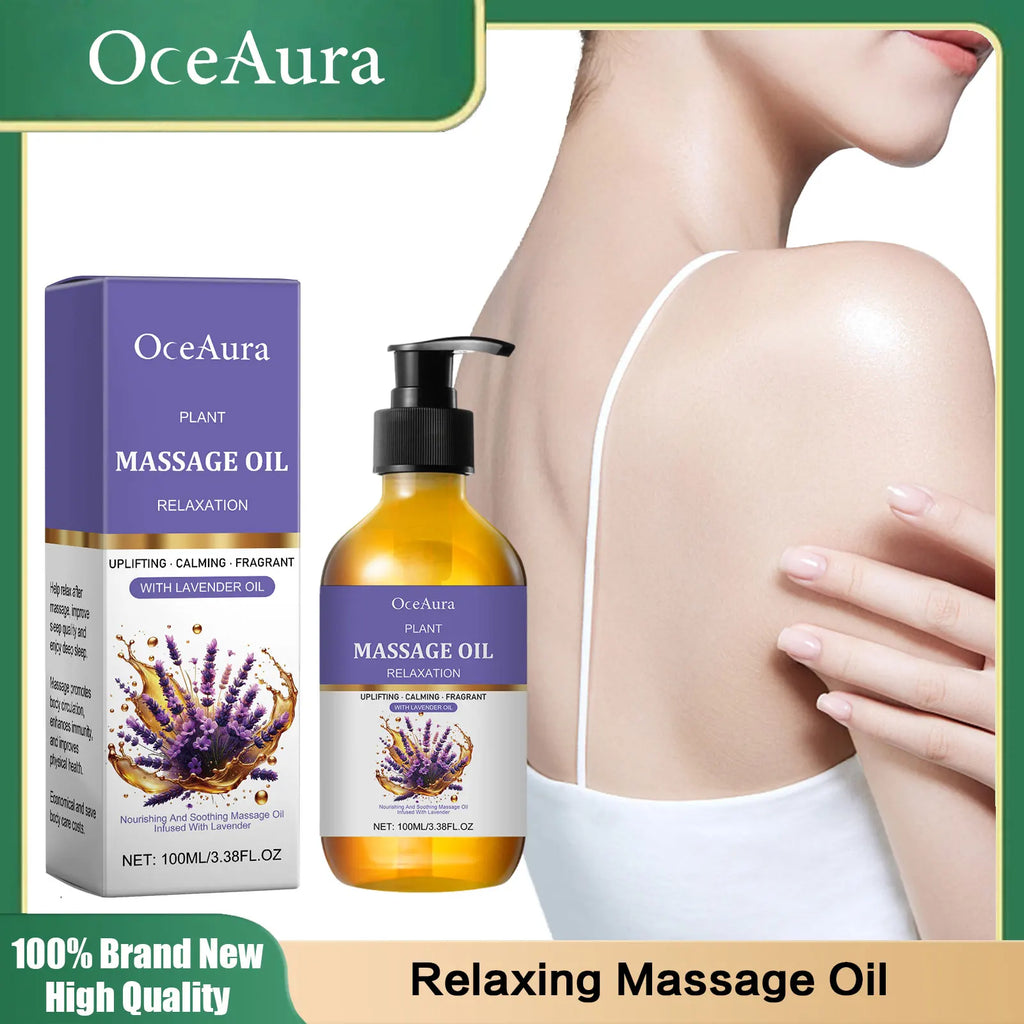 - Lavender Relaxing Massage Oil — Deep Moisturizing (100ml)