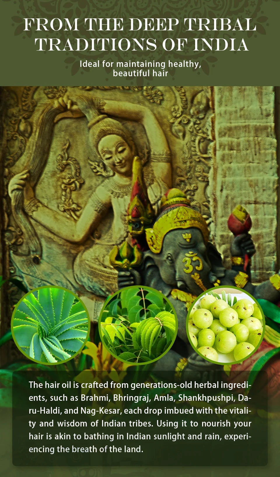 22‑Herb Ayurvedic Hair Oil (Coconut Base)